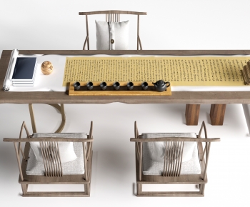 New Chinese Style Tea Tables And Chairs-ID:441021926