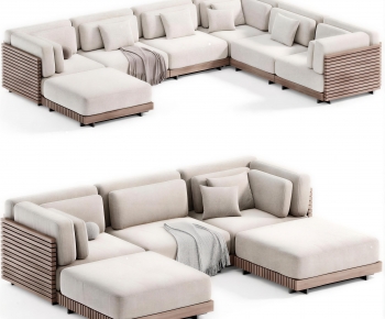 Wabi-sabi Style Corner Sofa-ID:854541062