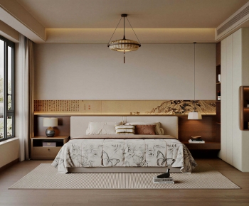 New Chinese Style Bedroom-ID:216376073