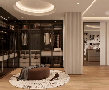 Modern Clothes Storage Area-ID:133533957