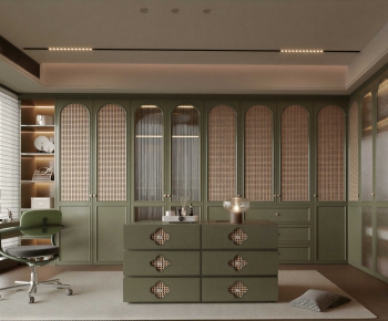 Modern Clothes Storage Area-ID:252099076