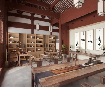 New Chinese Style Teahouse Tea House-ID:951052901