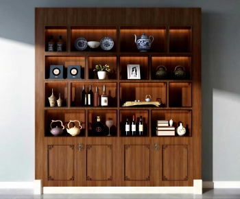 New Chinese Style Bookcase-ID:282891044