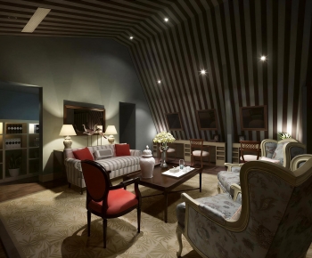New Classical Style A Living Room-ID:354445935