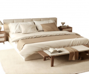 Modern Double Bed-ID:989809993