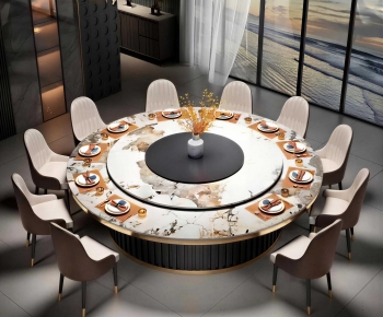 New Chinese Style Dining Table And Chairs-ID:663741113