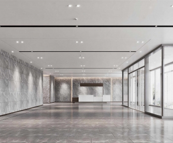 Modern Office Reception Desk-ID:878400097