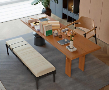 Modern Computer Desk And Chair-ID:567451002