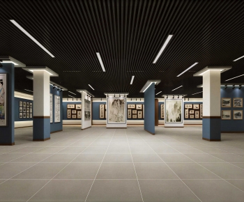 Modern Exhibition Hall-ID:378094918