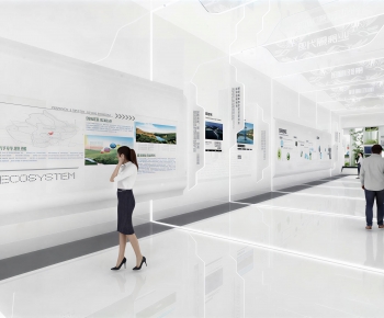 Modern Exhibition Hall-ID:999810932