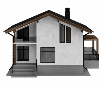 Modern Detached Villa-ID:455406901