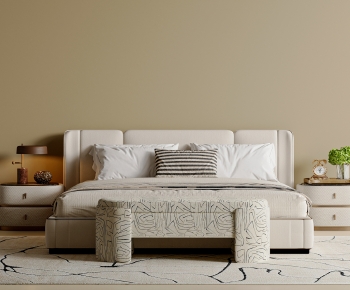 Modern Double Bed-ID:980370043