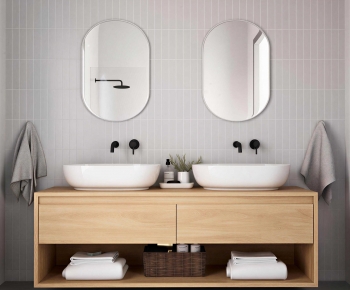 Nordic Style Bathroom Cabinet-ID:952059985