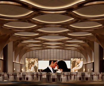 Modern Banquet Hall-ID:123710625