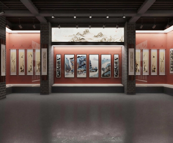New Chinese Style Exhibition Hall-ID:818911086