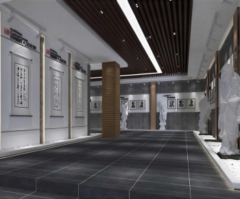 New Chinese Style Exhibition Hall-ID:963763957