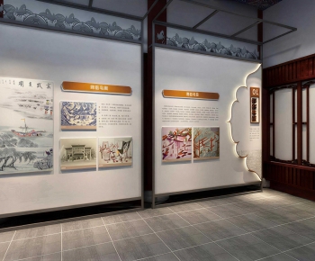 Chinese Style Exhibition Hall-ID:268377078