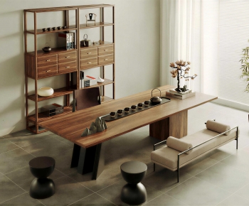 New Chinese Style Tea Tables And Chairs-ID:107450585