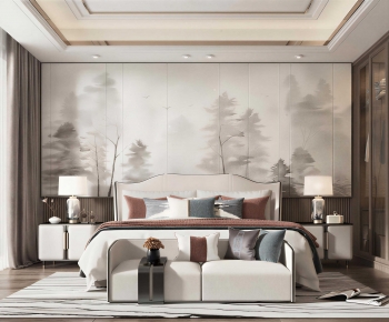 New Chinese Style Bedroom-ID:435535914