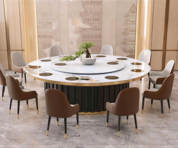 New Chinese Style Dining Table And Chairs-ID:748934035