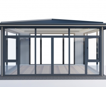 Modern Glass Sunshine Room-ID:398891043