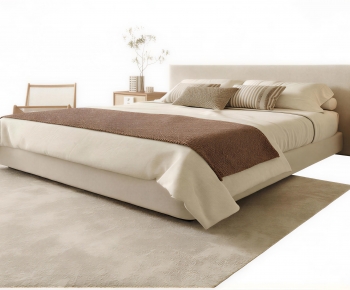 Modern Double Bed-ID:866347074