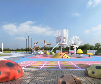 Modern Park Landscape-ID:989413025