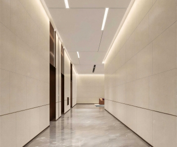 Modern Office Elevator Hall-ID:389986996