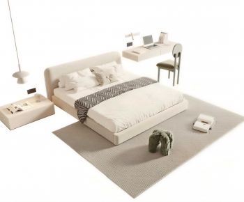 Modern Double Bed-ID:896992921