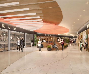 Modern Shopping Mall-ID:674628975