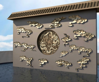 New Chinese Style Landscape Wall-ID:601465949