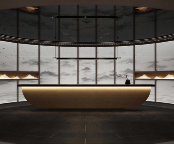 New Chinese Style Lobby Hall-ID:550364024