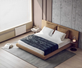 Modern Double Bed-ID:254082925