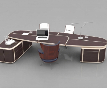 Modern Office Desk And Chair-ID:362735993