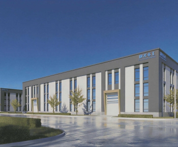 Modern Industrial Building-ID:962240933