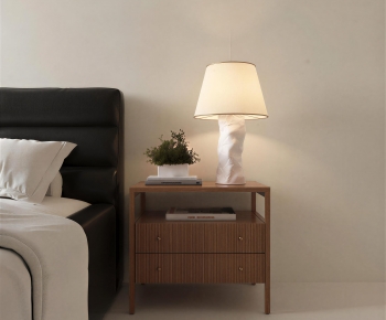 Wabi-sabi Style Bedside Cupboard-ID:320214994