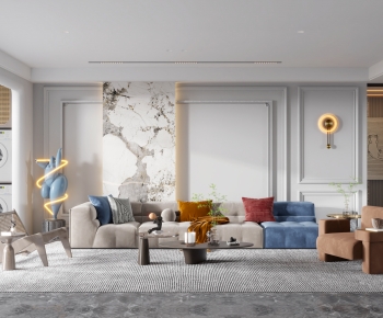 Modern A Living Room-ID:778373967