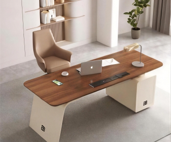 Modern Office Desk And Chair-ID:666198026