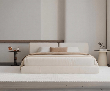 Modern Double Bed-ID:724498037