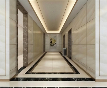 Modern Office Elevator Hall-ID:374094966