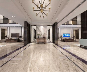 New Chinese Style Hallway-ID:977870948