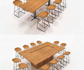 Industrial Style Leisure Table And Chair-ID:722974069