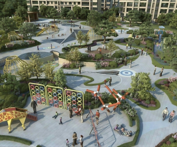 Modern Park Landscape-ID:889147043