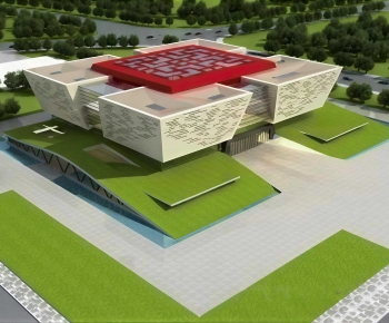 Modern Appearance Of Commercial Building-ID:997486111