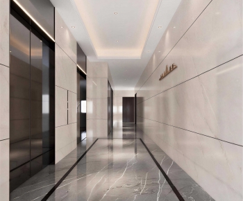 Modern Office Elevator Hall-ID:130570894