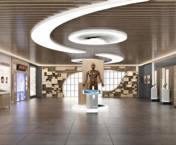New Chinese Style Exhibition Hall-ID:895478017