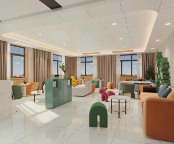 Modern Office Rest Area-ID:329701908