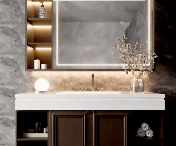 New Chinese Style Bathroom Cabinet-ID:697021965