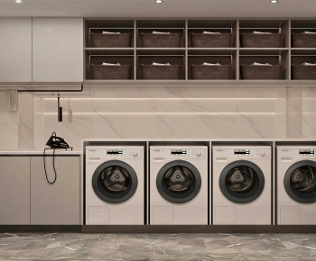 Modern Balcony Laundry Room-ID:170160064