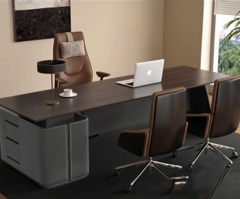 Modern Office Desk And Chair-ID:450691945